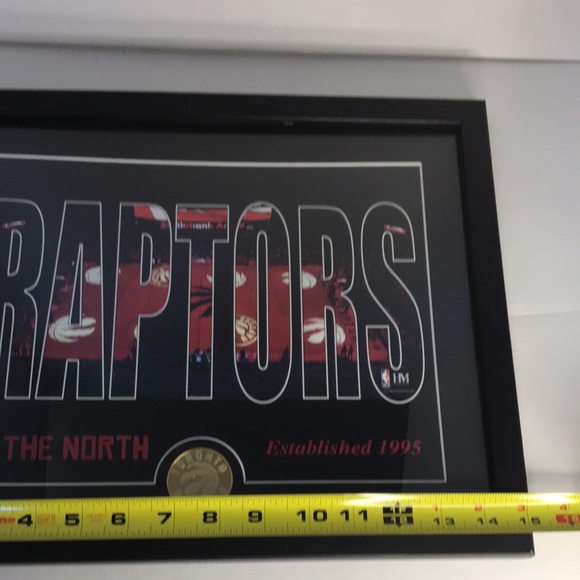 The Highland Mint Toronto Raptors Silhouette Photo with Solid Bronze Coin - Picture 6 of 8